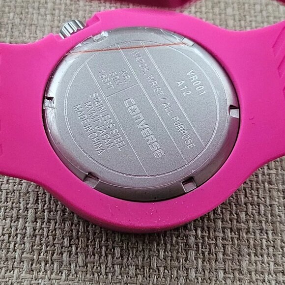 Converse Wristwatch Pink Rubber Sport Strap Unisex Analog Quartz Wrist Watch $65 main image 6